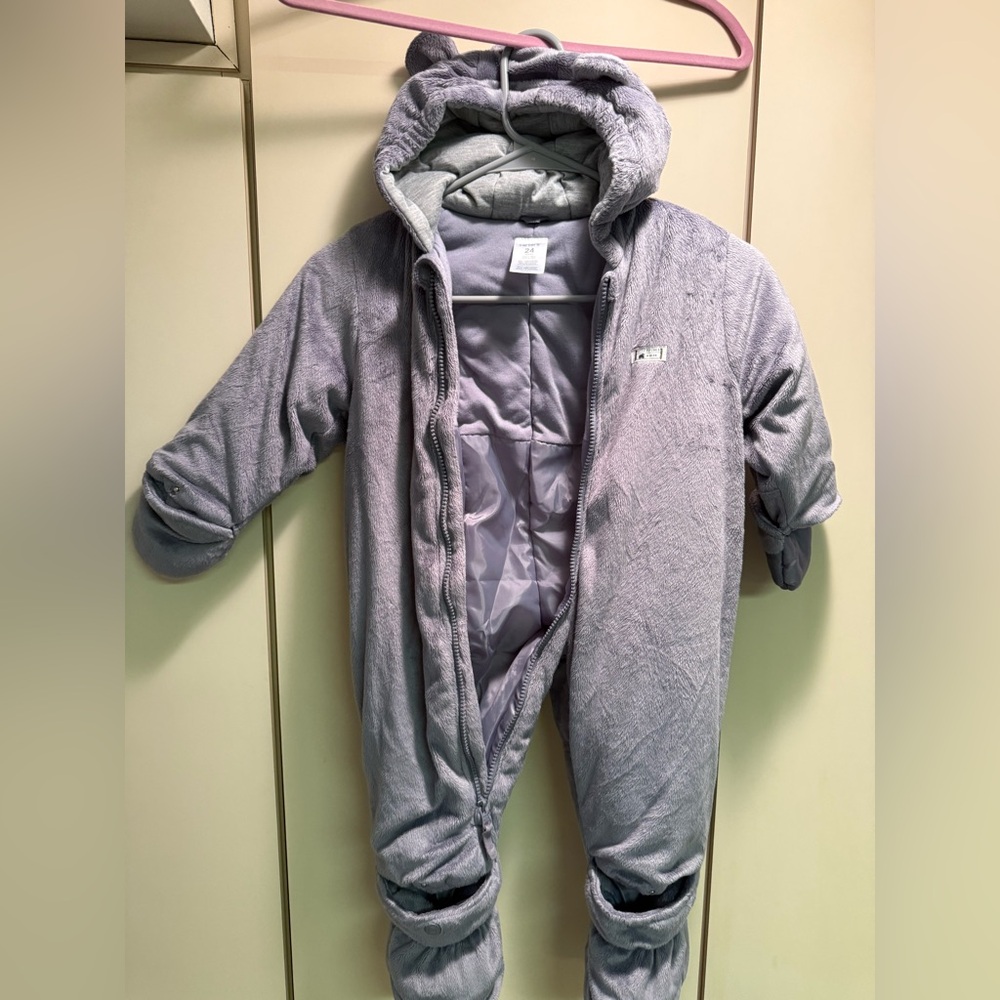 Carter's Soft Gray Baby Outfit
